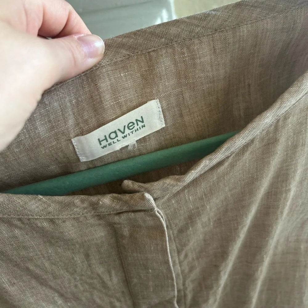 Haven Tan Linen Kaftan - Picture 10 of 12